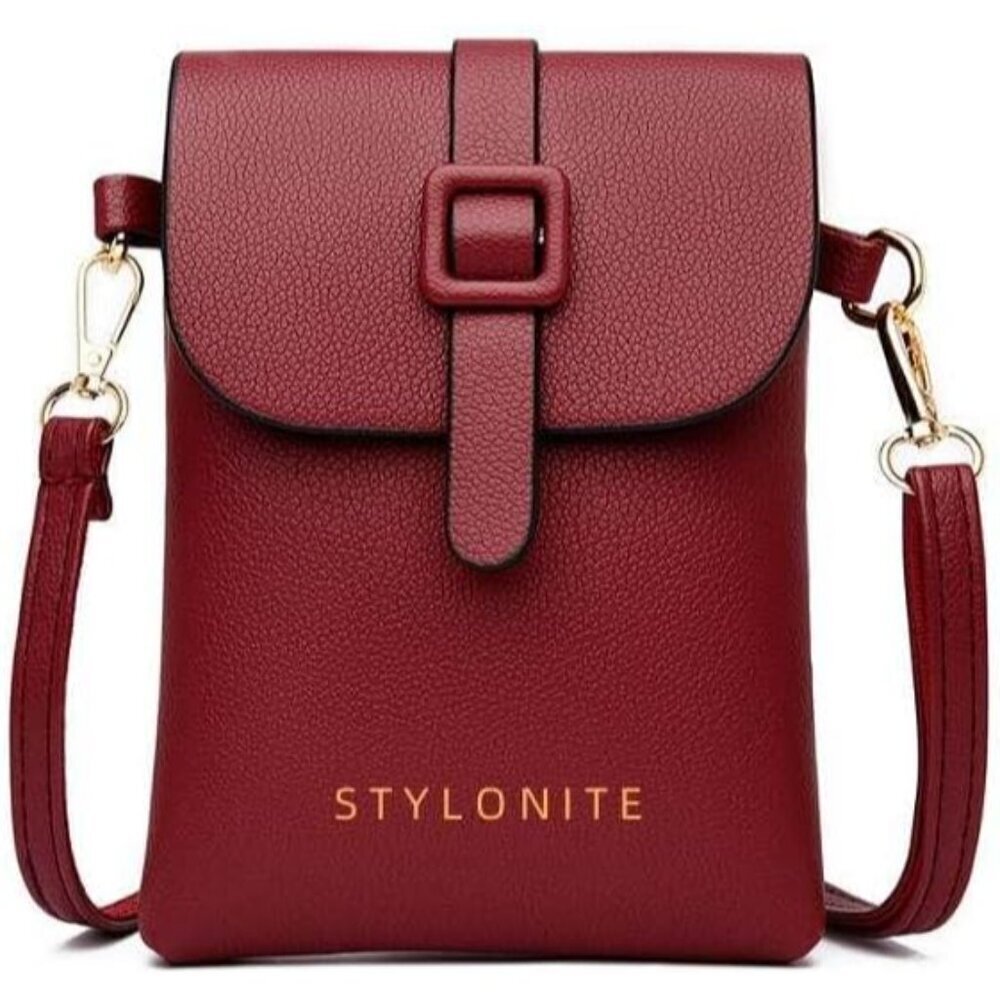 Cell Phone Purse Small Crossbody Bag Faux Leather Women’s Wallet Organizer